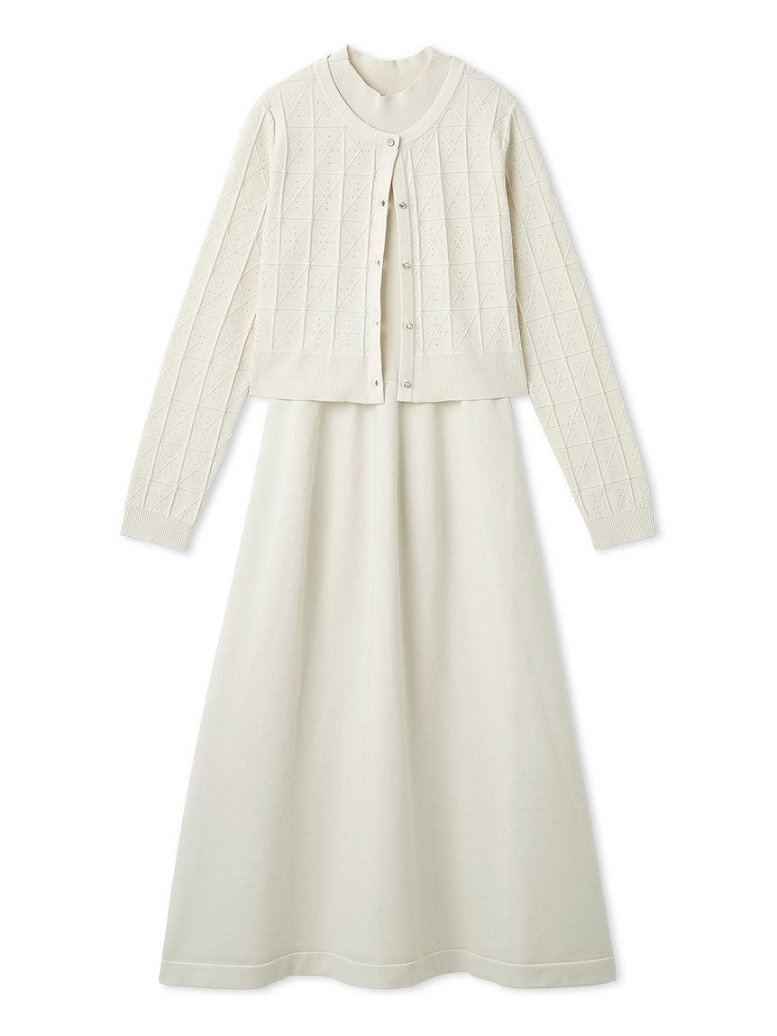 CELFORD「Premiumスプリングプレートパターンニットアップ」|ワンピース|IVR