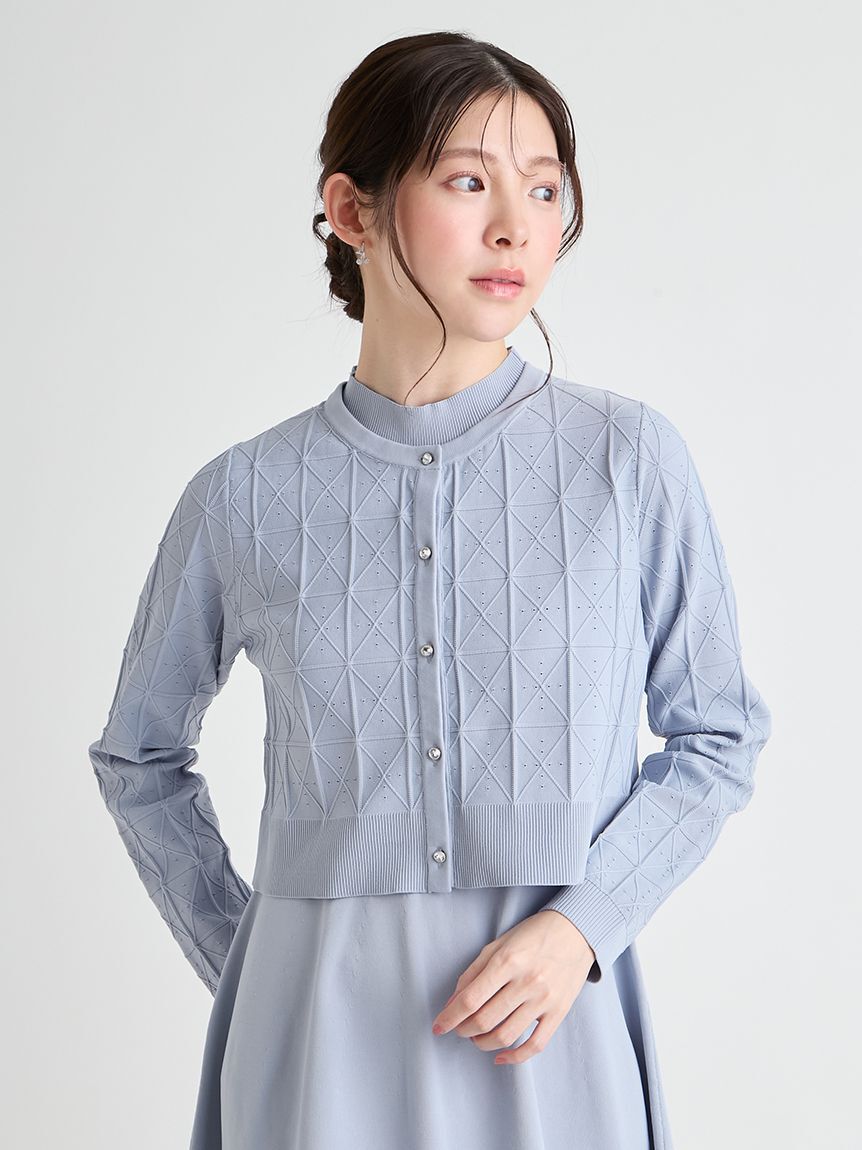 CELFORD「Premiumスプリングプレートパターンニットアップ」|ワンピース|