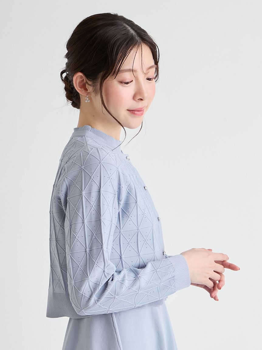 CELFORD「Premiumスプリングプレートパターンニットアップ」|ワンピース|