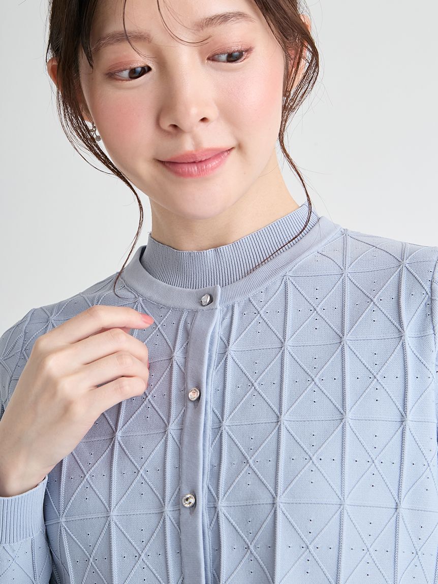 CELFORD「Premiumスプリングプレートパターンニットアップ」|ワンピース|