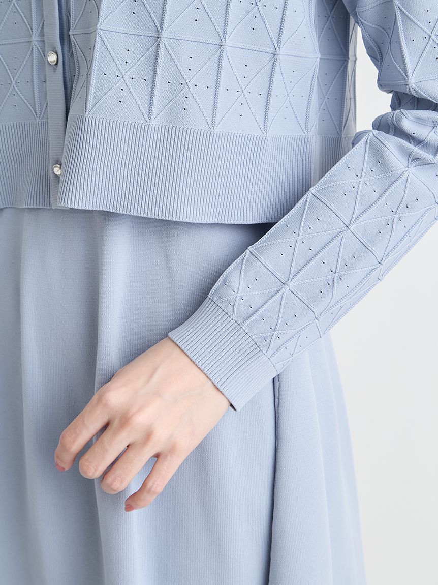 CELFORD「Premiumスプリングプレートパターンニットアップ」|ワンピース|