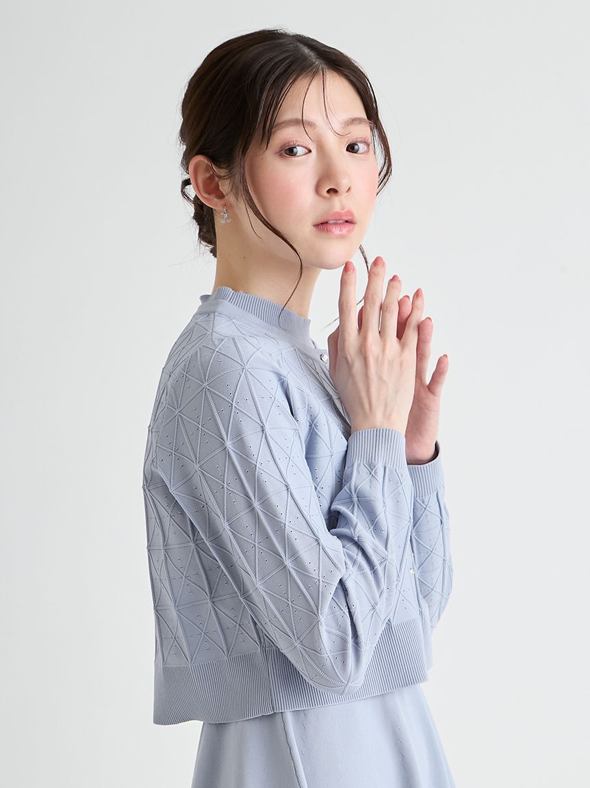 CELFORD「Premiumスプリングプレートパターンニットアップ」|ワンピース|