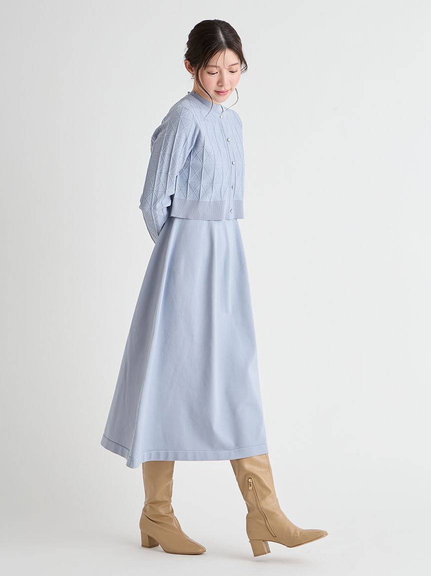 CELFORD「Premiumスプリングプレートパターンニットアップ」|ワンピース|