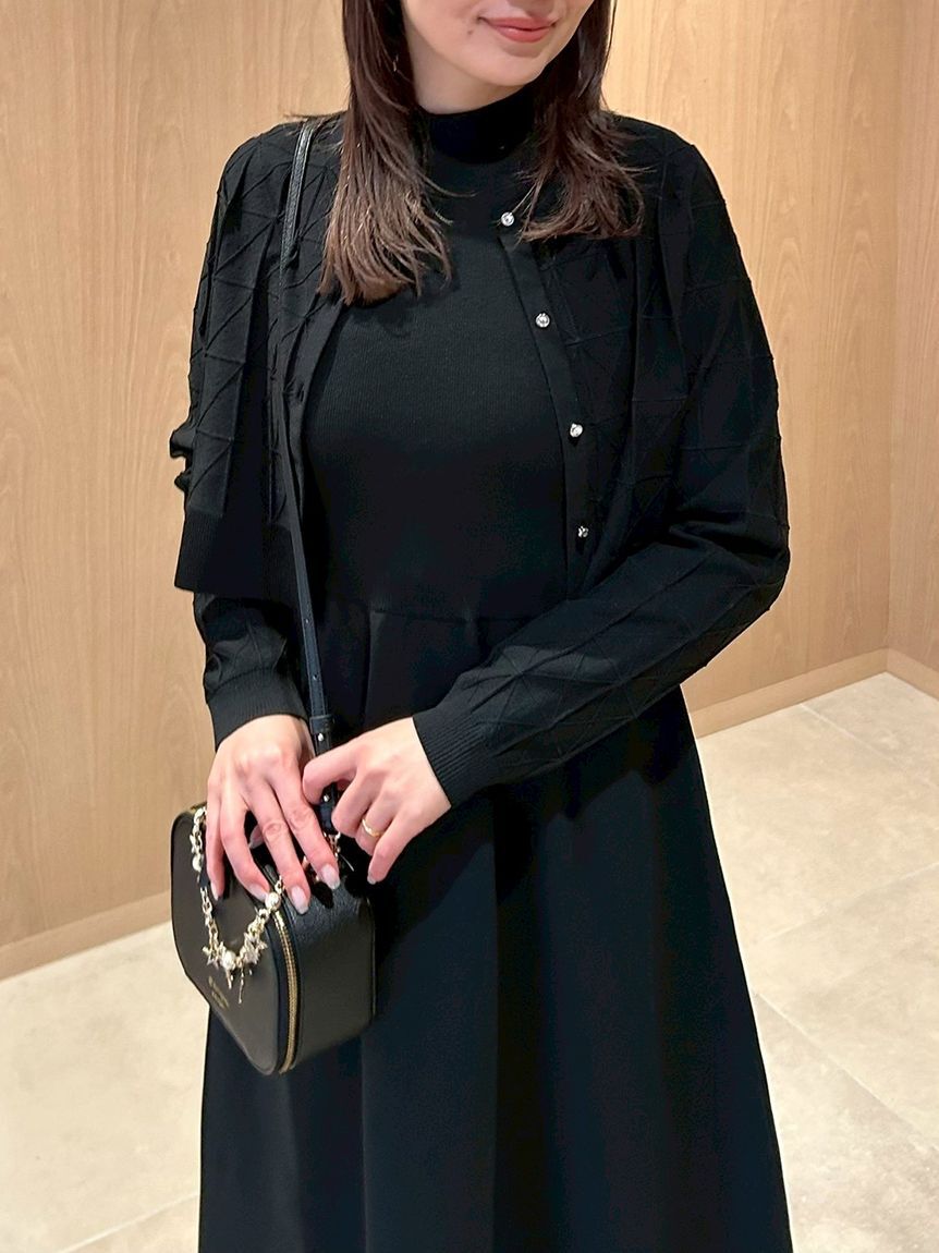 CELFORD「Premiumスプリングプレートパターンニットアップ」|ワンピース|