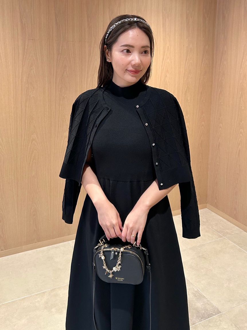 CELFORD「Premiumスプリングプレートパターンニットアップ」|ワンピース|