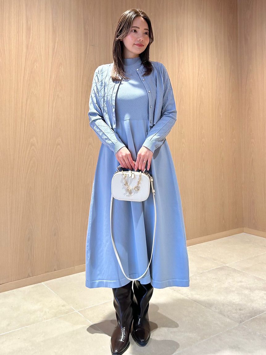 CELFORD「Premiumスプリングプレートパターンニットアップ」|ワンピース|