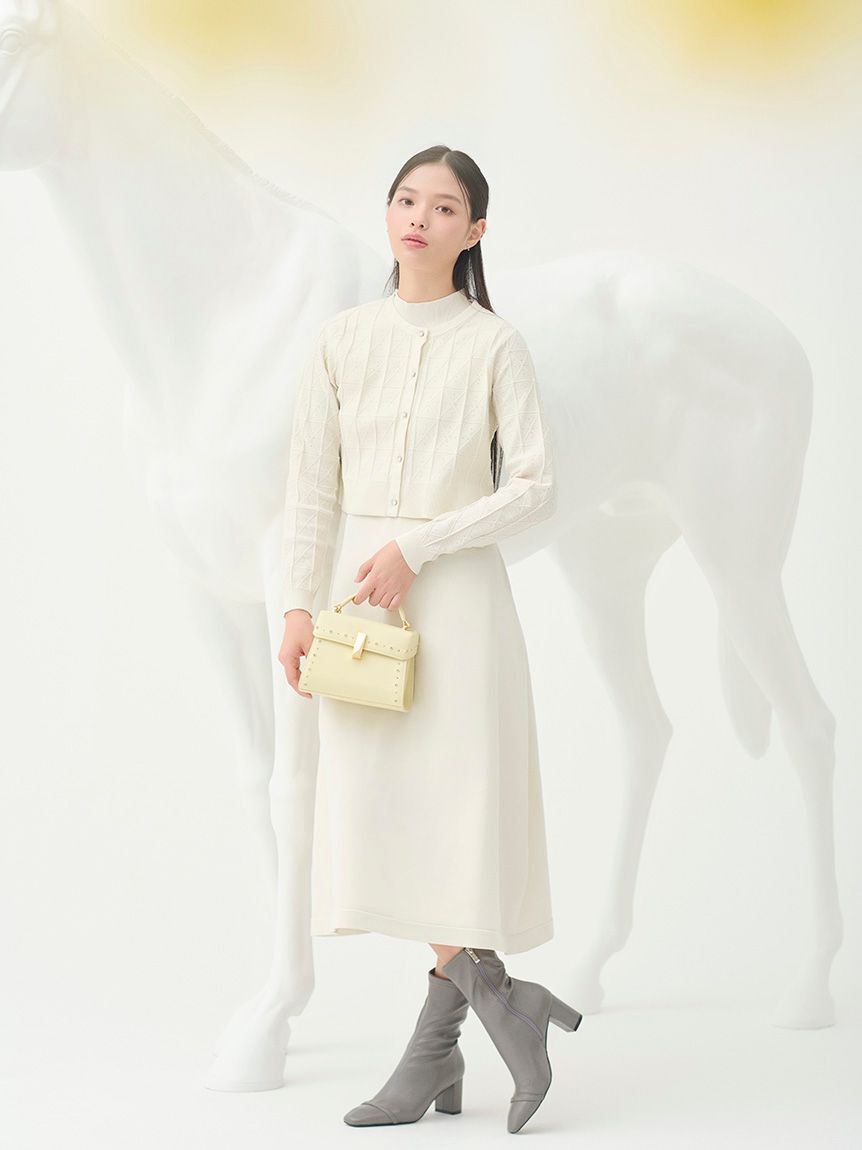 CELFORD「Premiumスプリングプレートパターンニットアップ」|ワンピース|