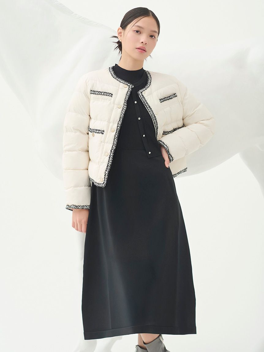 CELFORD「Premiumスプリングプレートパターンニットアップ」|ワンピース|