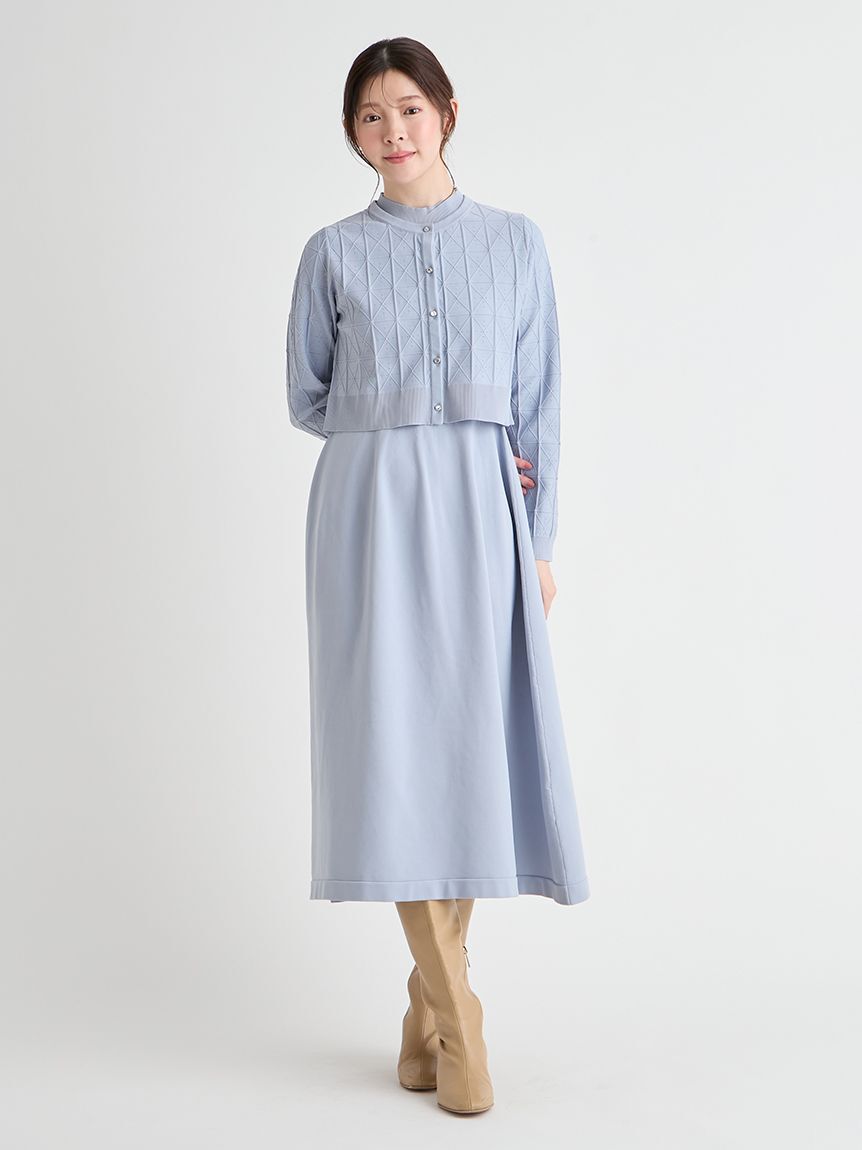 CELFORD「Premiumスプリングプレートパターンニットアップ」|ワンピース|