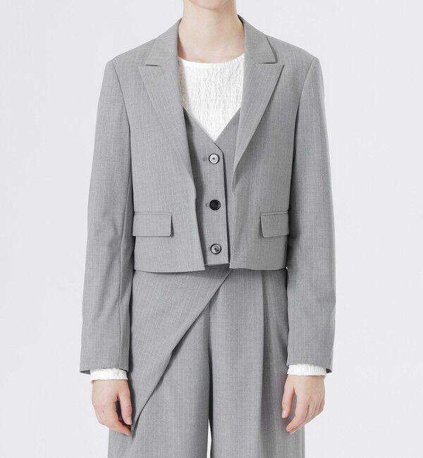  「レイヤードライクジャケット」|テーラードジャケット|