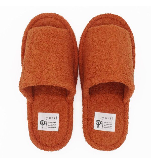 TOKYO DESIGN CHANNEL「yori パイル外縫いスリッパ L」|ルームシューズ|
