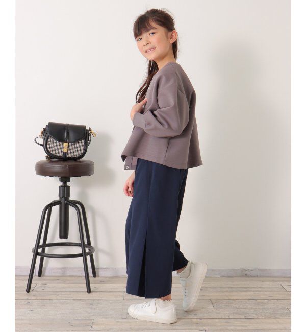 ikka kids「【親子おそろい】ダンボールドットボタンカーディガン（120~160cm）」|Tシャツ・カットソー|