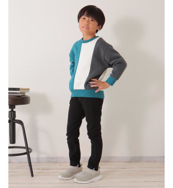 ikka kids「裏起毛縦切り替えトレーナー（120~160cm）」|Tシャツ・カットソー|