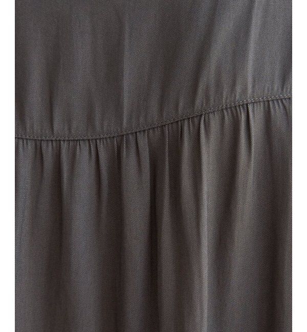 ikka「【セットアップ対応】カッセンギャザーフレンチ袖シャツ」|シャツ・ブラウス|