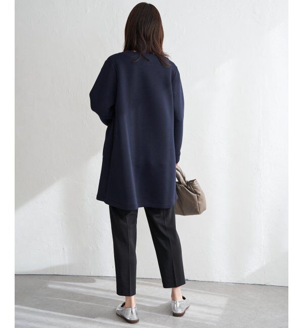 IKKA LOUNGE「ダンボールニットノーカラーコート」|その他|