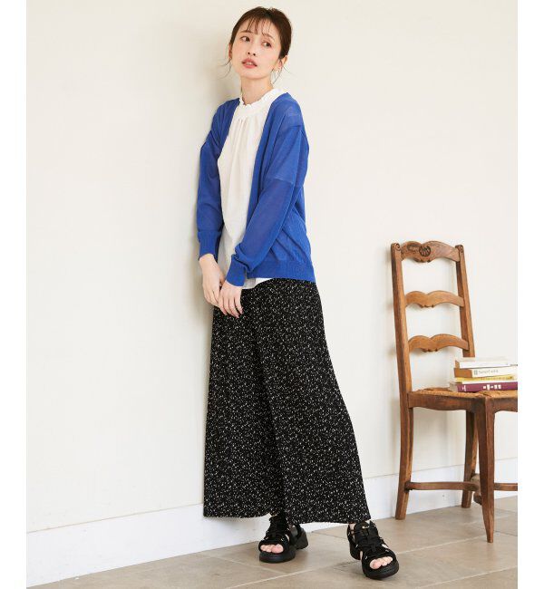 ikka「【洗濯機で洗える／接触冷感】針抜きシアーニットカーディガン【UVカット】」|その他|