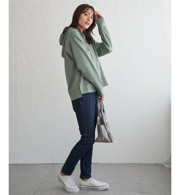 ikka「GOKU楽 鹿の子ダンボールパーカー」|パーカー|