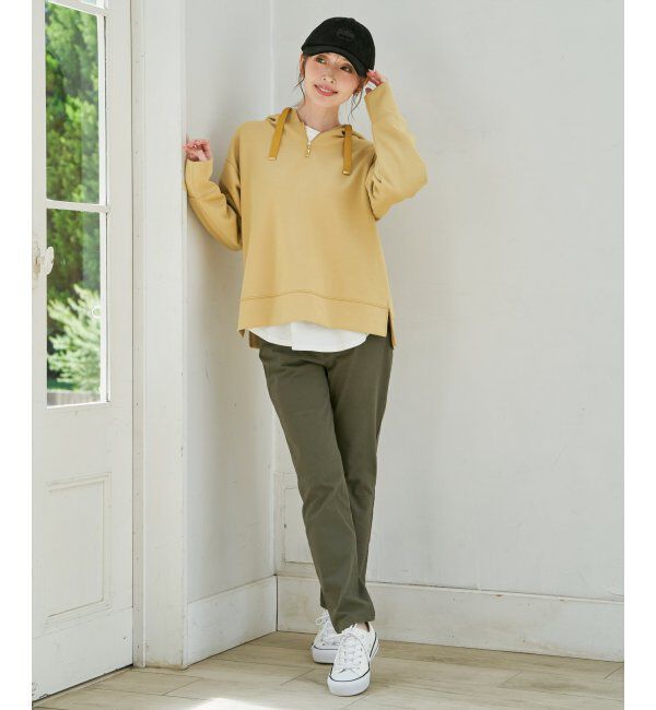 ikka「GOKU楽 鹿の子ダンボールパーカー」|パーカー|