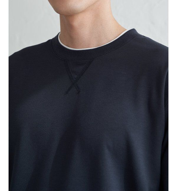 ikka「GOKU楽リップルダンボールクルーネック」|パーカー|