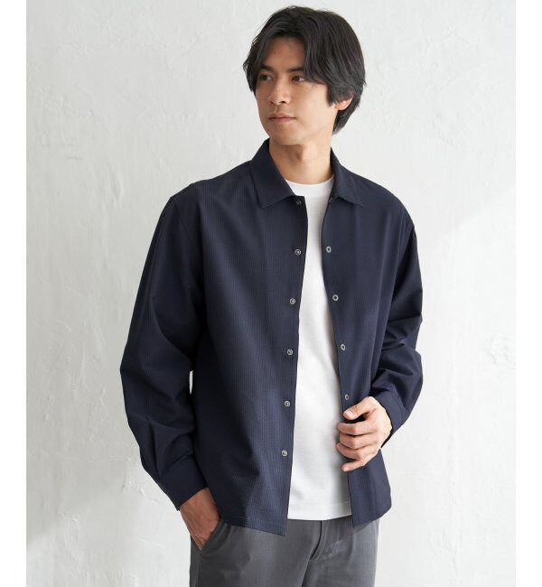 ikka「イージケアサッカースナップシャウター」|ブルゾン・スタジャン|