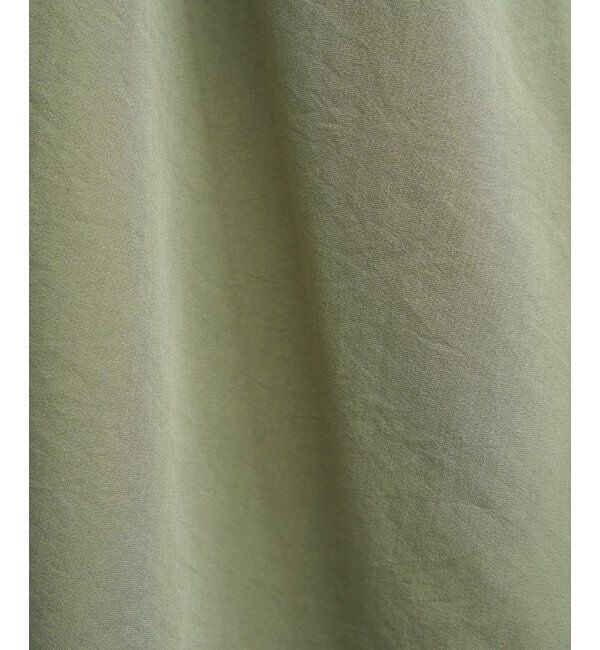 ikka「バンドカラーウエストドロストＯＰ」|ワンピース|