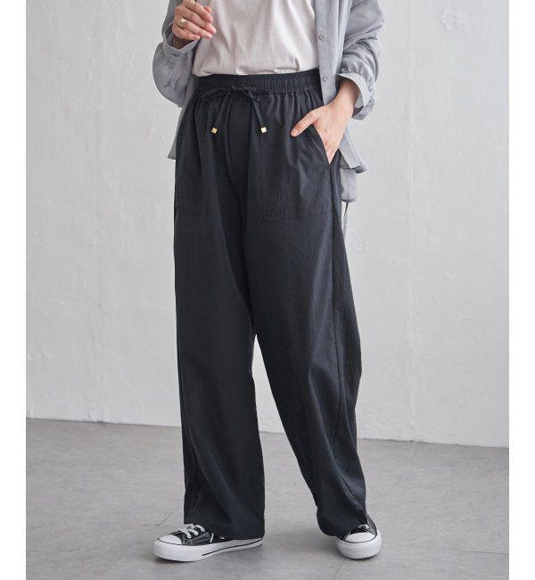 ikka「ドライテックチノベイカーパンツ」|その他|ネイビーブルー