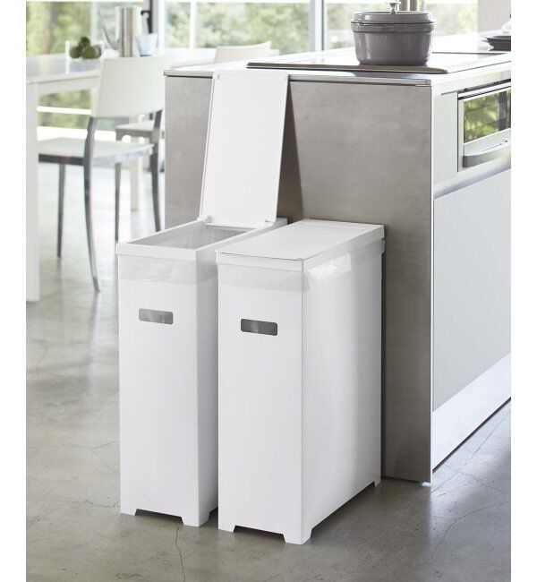 Lbc with Life「tower スリム蓋付きゴミ箱2個」|食器・キッチングッズ|