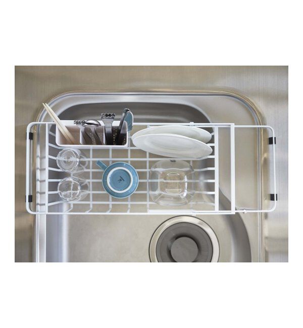 Lbc with Life「伸縮水切りワイヤーBK タワー」|食器・キッチングッズ|