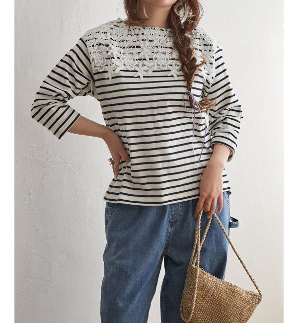 Lbc with Life「レース使いボーダーT」|その他|