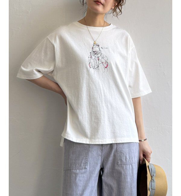 Lbc with Life「GirlプリントビッグTシャツ」|Tシャツ・カットソー|