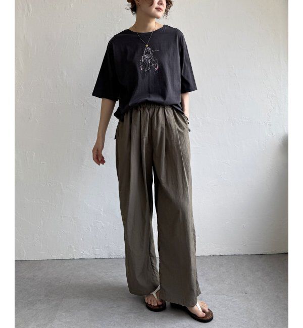 Lbc with Life「GirlプリントビッグTシャツ」|Tシャツ・カットソー|