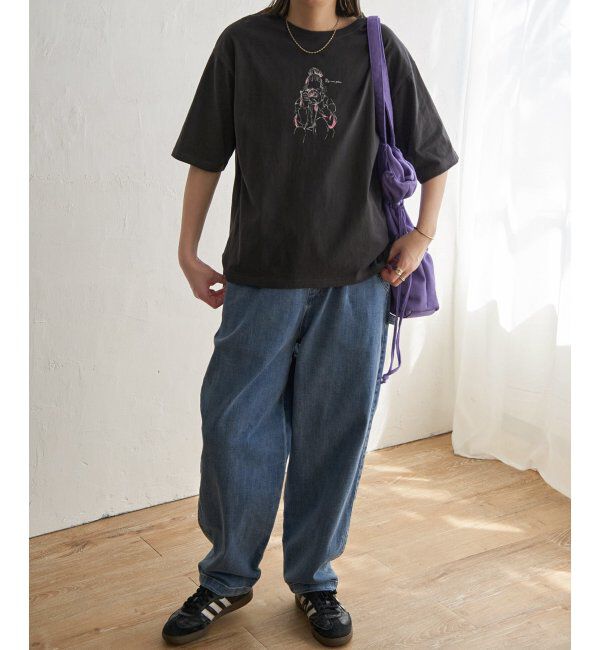 Lbc with Life「GirlプリントビッグTシャツ」|Tシャツ・カットソー|