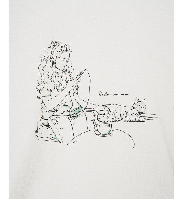 Lbc with Life「GirlプリントビッグTシャツ」|Tシャツ・カットソー|