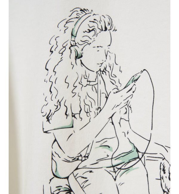 Lbc with Life「GirlプリントビッグTシャツ」|Tシャツ・カットソー|