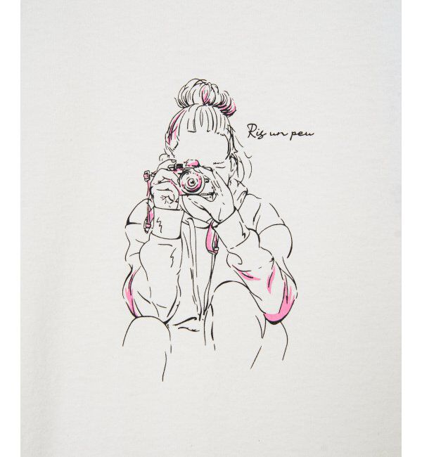 Lbc with Life「GirlプリントビッグTシャツ」|Tシャツ・カットソー|