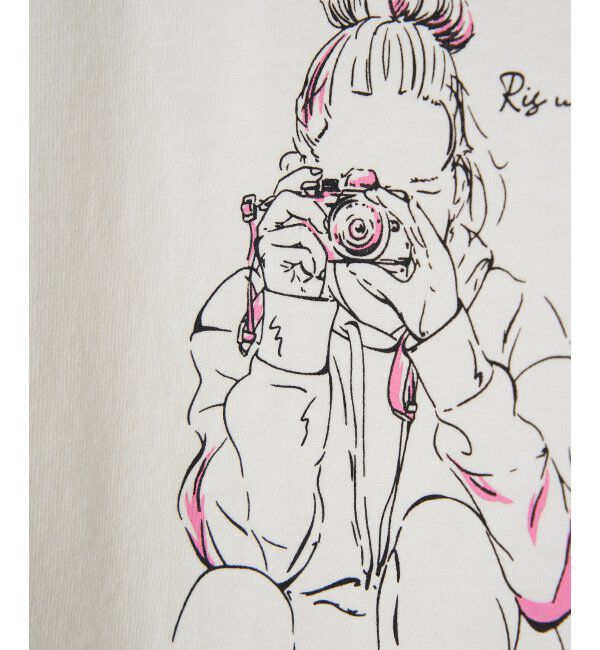 Lbc with Life「GirlプリントビッグTシャツ」|Tシャツ・カットソー|