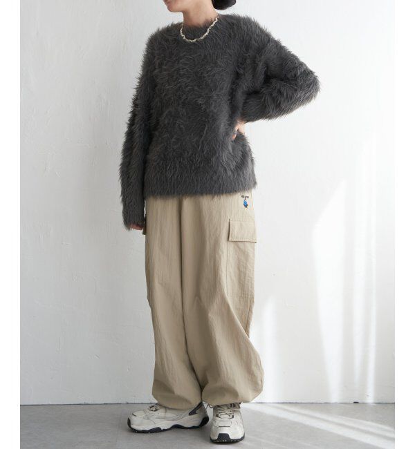 VENCE share style「フェイクフェザー天竺プルオーバー」|ニット・セーター|