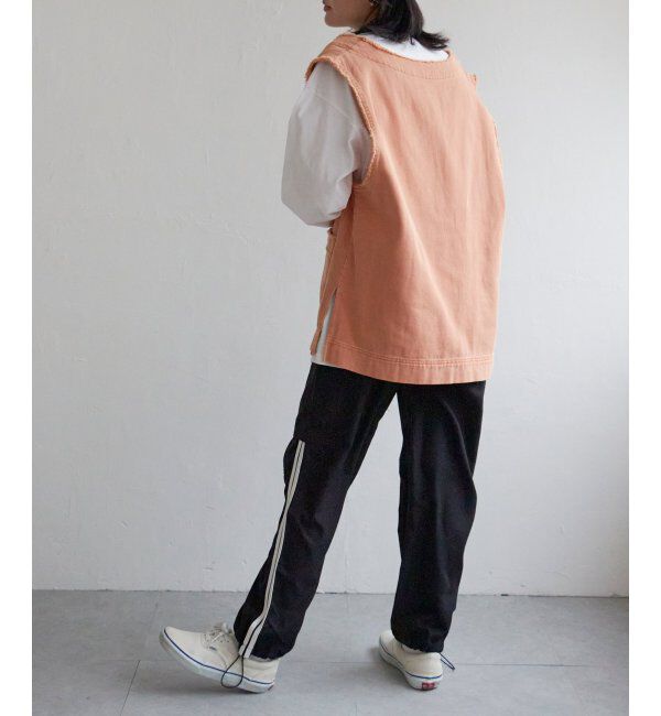 VENCE share style「ポプリンライン入りカーゴパンツ」|デニム|