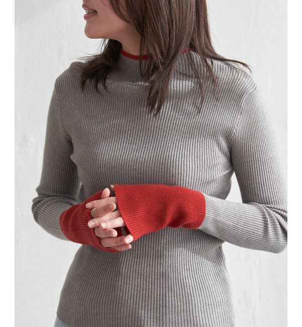 VENCE share style「配色クールクールハイネックプルオーバー」|タンクトップ|グレー