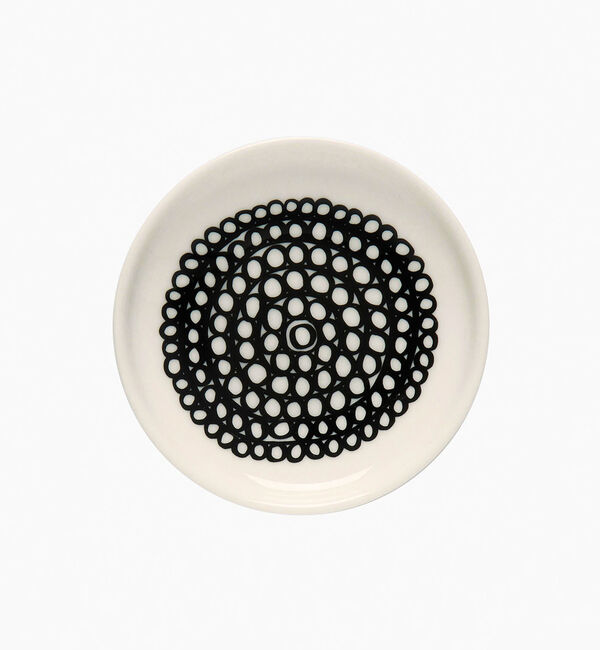 Marimekko「Siirtolapuutarha プレート 8.5cm」|その他|ホワイト&times;ブラック