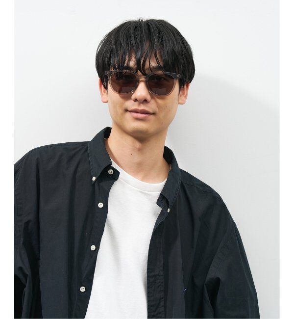  「【WEB限定】ウェリントン型 サングラス | 軽量 カラーレンズ トレンド 紫外線対策 UVカット 大きめサイズ」|サングラス|