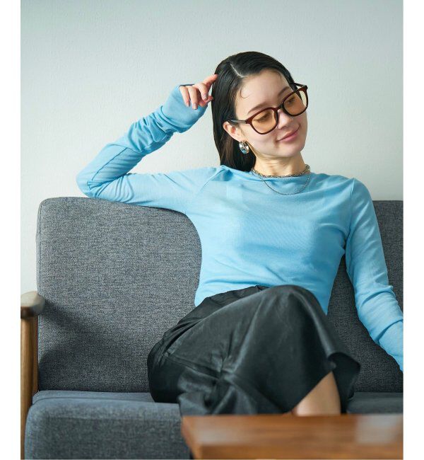  「【WEB限定】ウェリントン型 サングラス | 軽量 カラーレンズ トレンド 紫外線対策 UVカット 大きめサイズ」|サングラス|