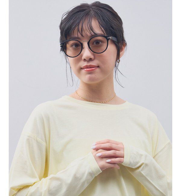  「SUNCUTGlasses/UV100%CUT サングラス レザー調 ラバーテンプル 紫外線対策 UV対策 UVカット ズレ落ち防止」|サングラス|