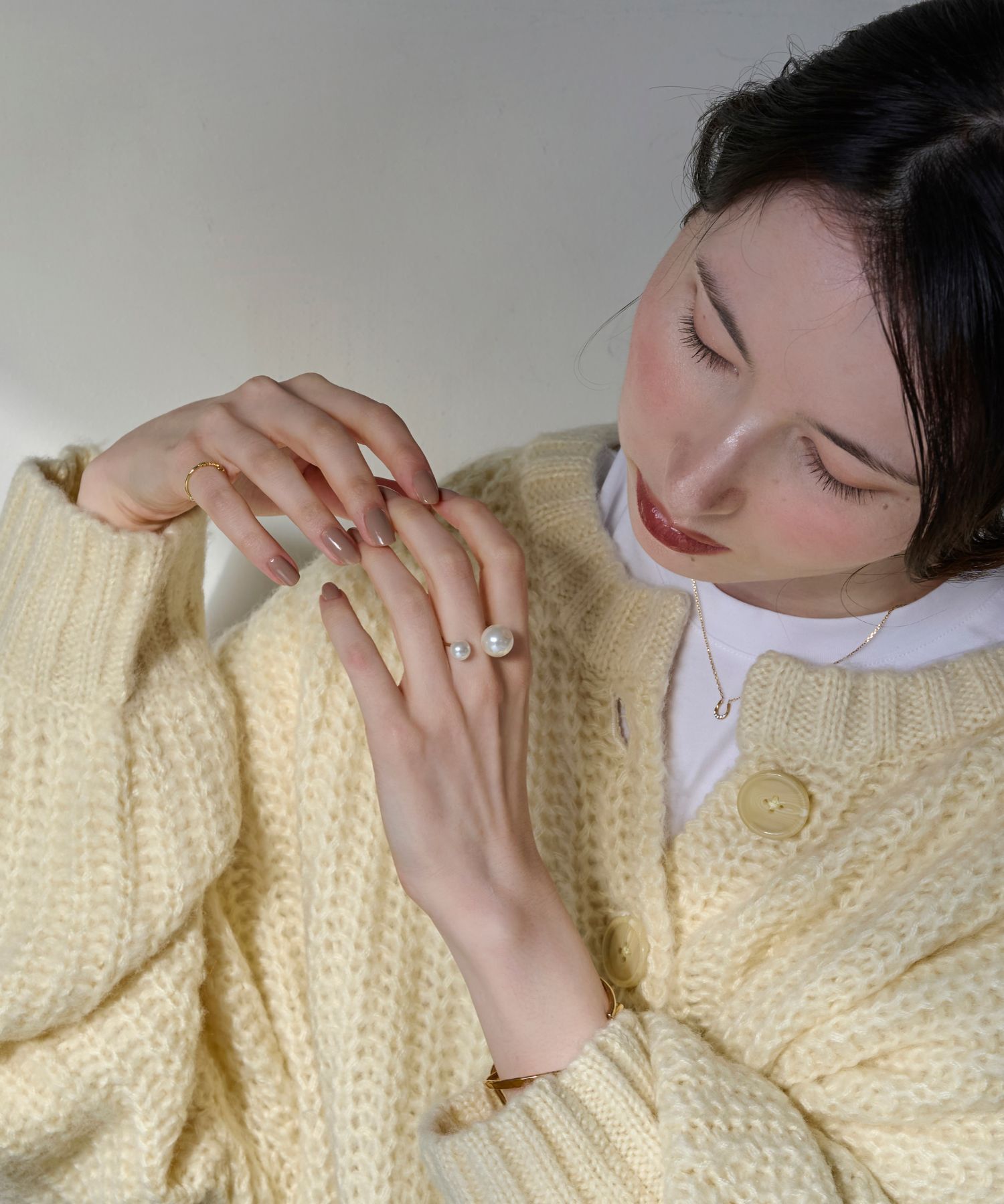 Phoebe「【シリーズ累計販売10000点突破！】Eye catchingパールリング」|リング|