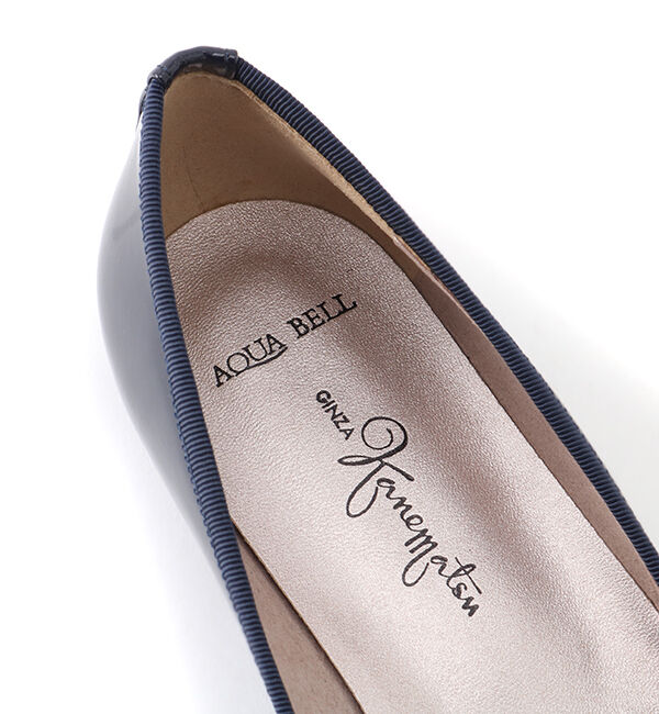 銀座かねまつ「LSDW2158ENADBL 【本革】【防水】アクアベルポインテッドバレエパンプス【人気】」|パンプス|