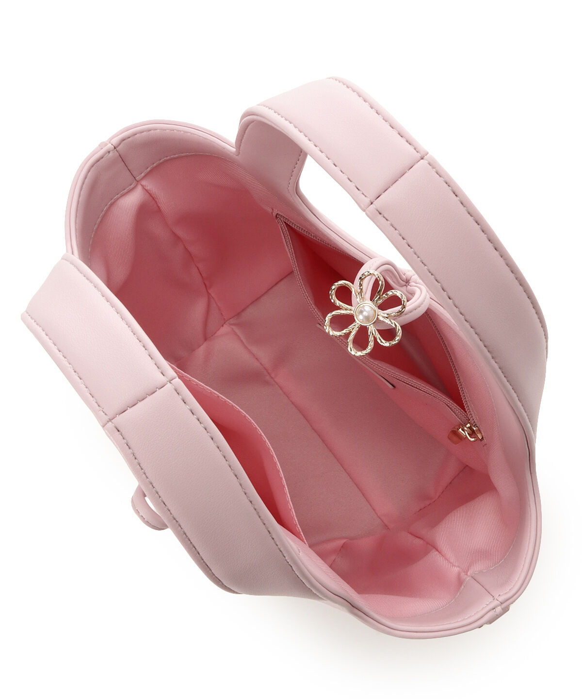 Samantha Thavasa「オリジナルフラワーモチーフ金具 ハンドバッグ」|ハンドバッグ|