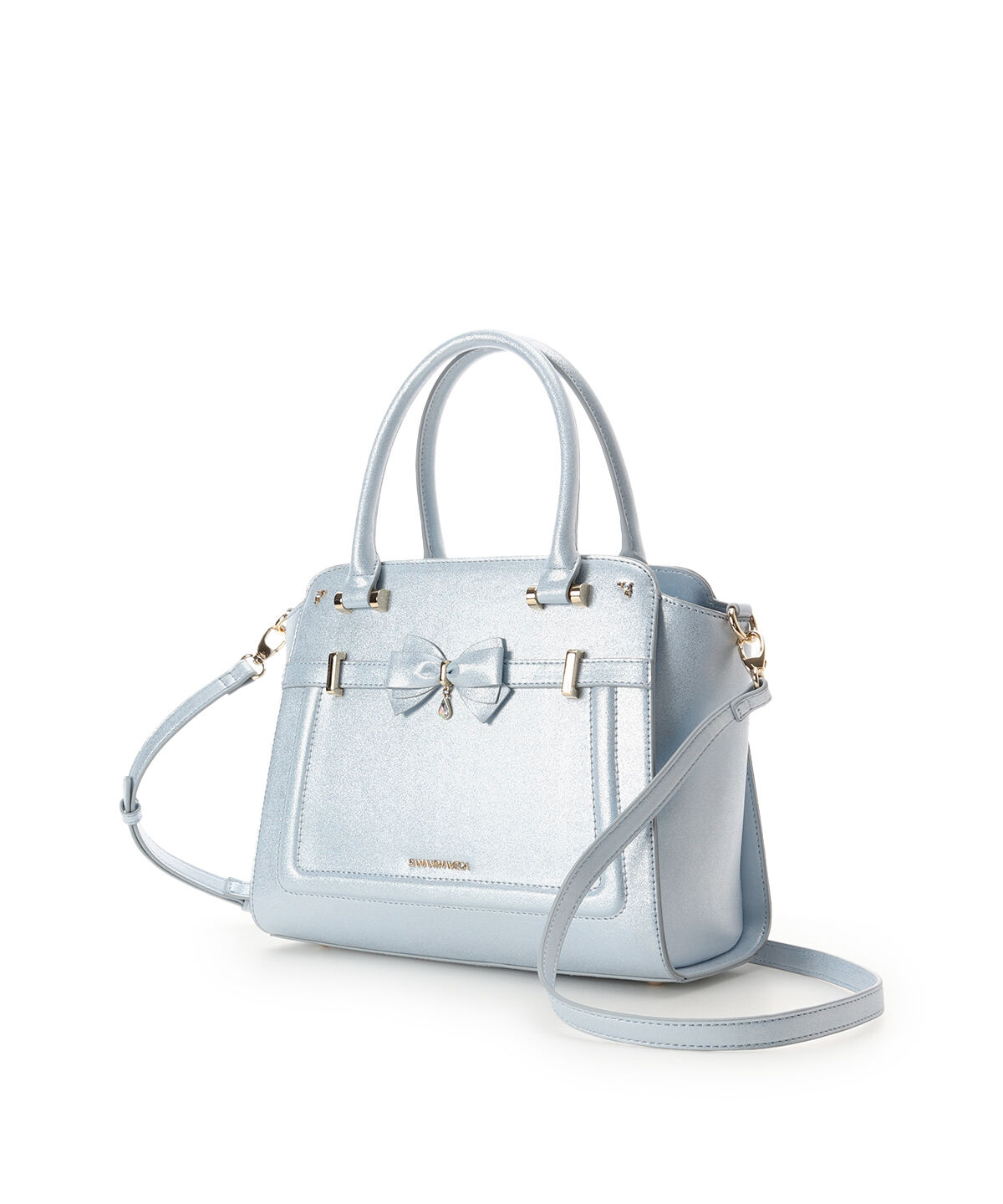 Samantha Vega「アクセントリボンラメハンドバッグ」|ハンドバッグ|