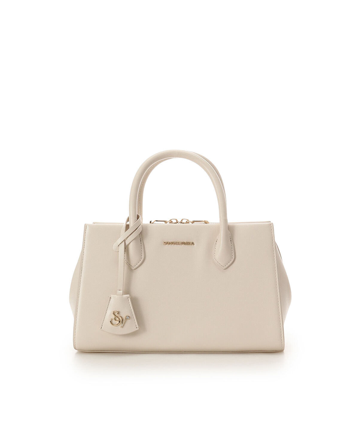 Samantha Vega「ロゴ金具ハンドバッグ」|ハンドバッグ|オフホワイト