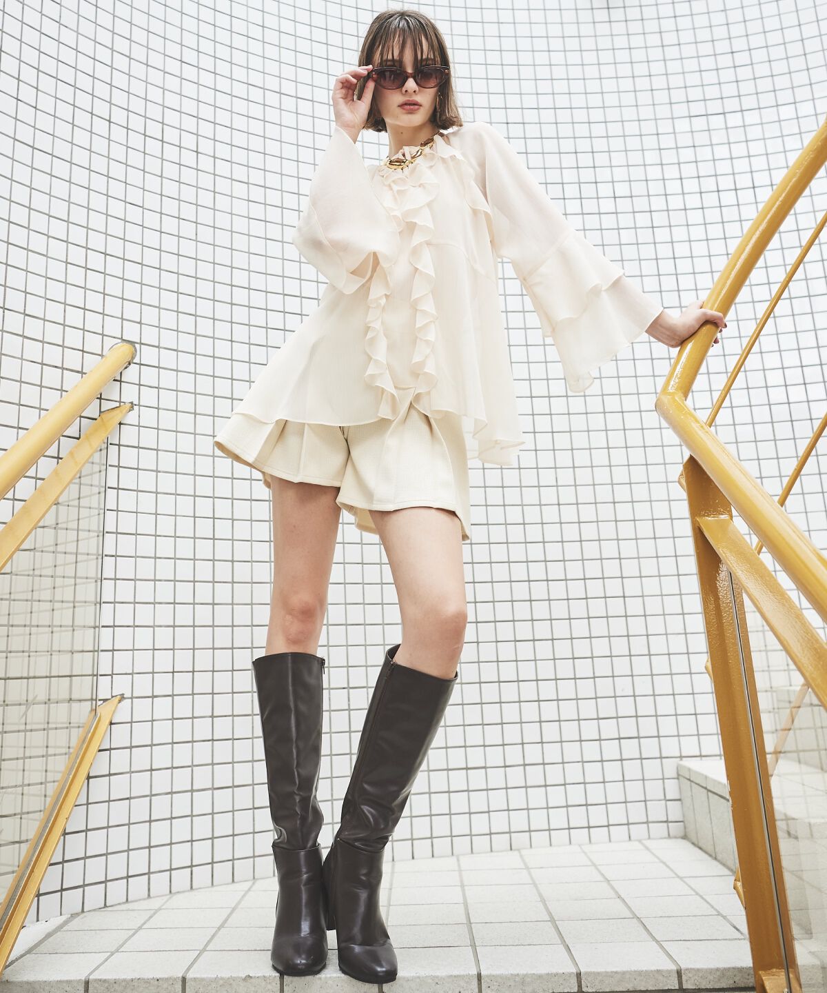 アンドクチュール「バタフライチュニック」|チュニック|