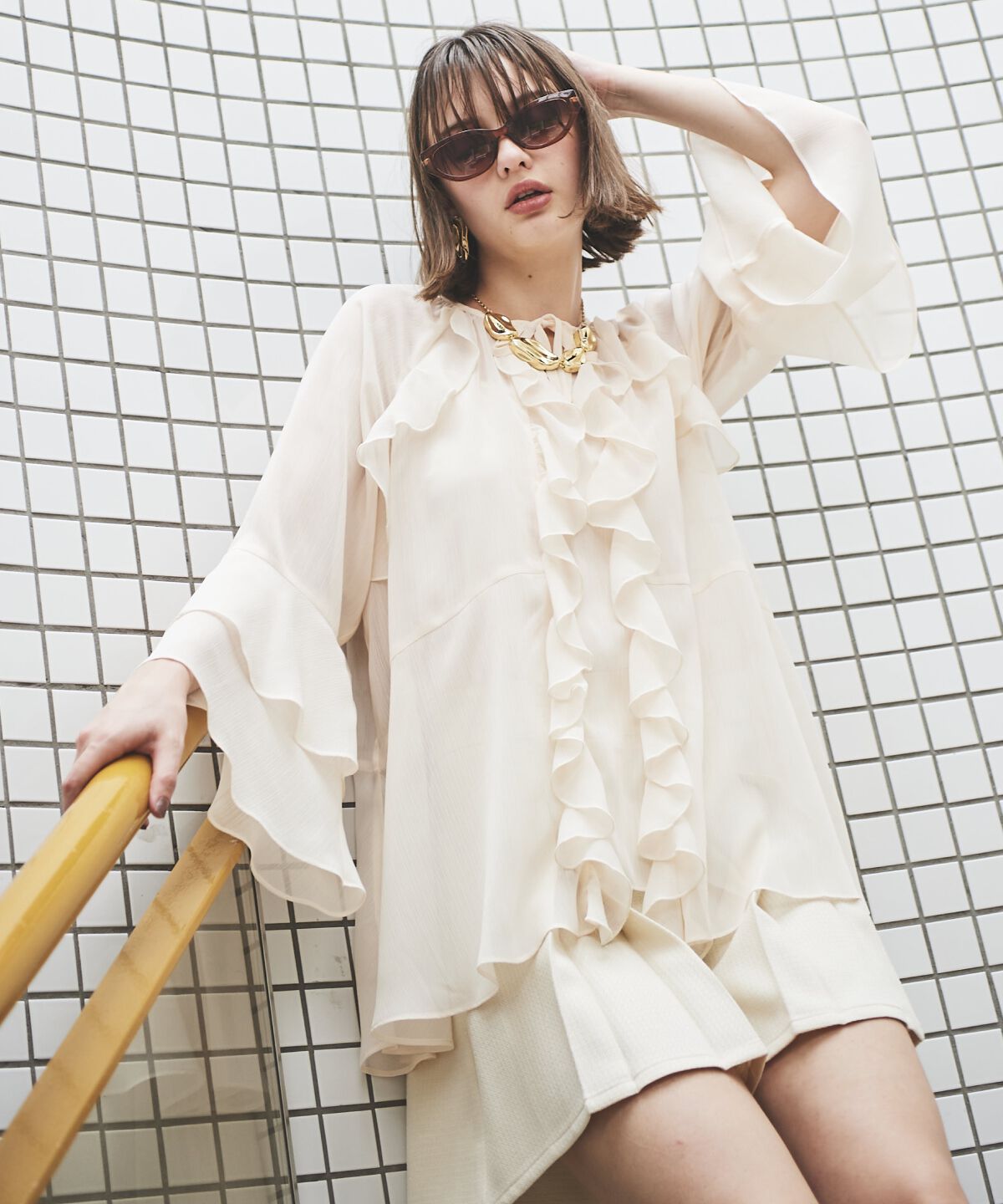 アンドクチュール「バタフライチュニック」|チュニック|